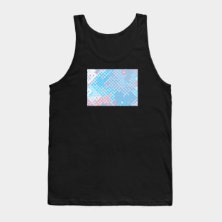 Trans Pride Abstract Rounded Circuits Tank Top